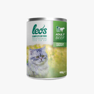 Leos Sığır Parça Etli Soslu Kedi Konservesi